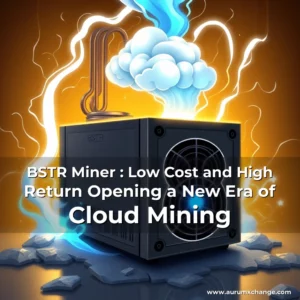 Artistic representation for BSTR Miner : Low Cost and High Return Opening a New Era of Cloud Mining