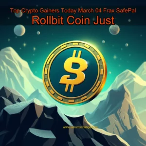 Artistic representation for Top Crypto Gainers Today March 04 Frax SafePal Rollbit Coin Just