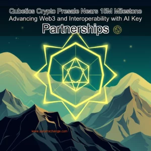 Artistic representation for Qubetics Crypto Presale Nears 15M Milestone Advancing Web3 and Interoperability with AI Key Partnerships