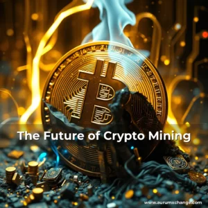 Artistic representation for The Future of Crypto Mining