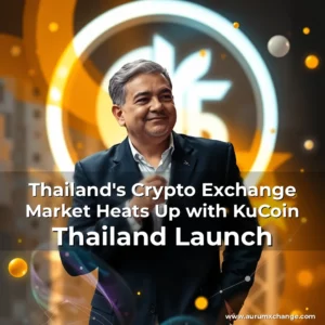Artistic representation for Thailand's Crypto Exchange Market Heats Up with KuCoin Thailand Launch