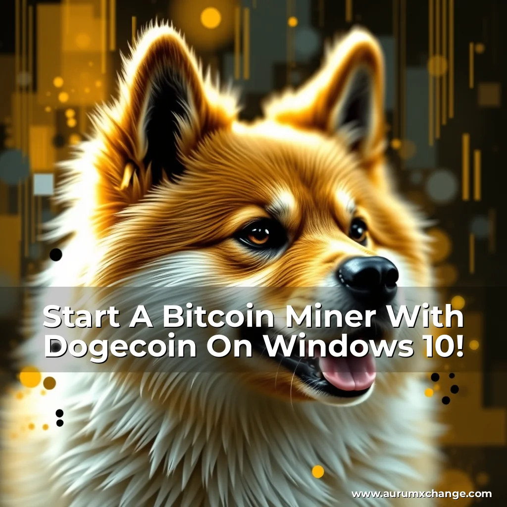 Artistic representation for Start A Bitcoin Miner With Dogecoin On Windows 10!