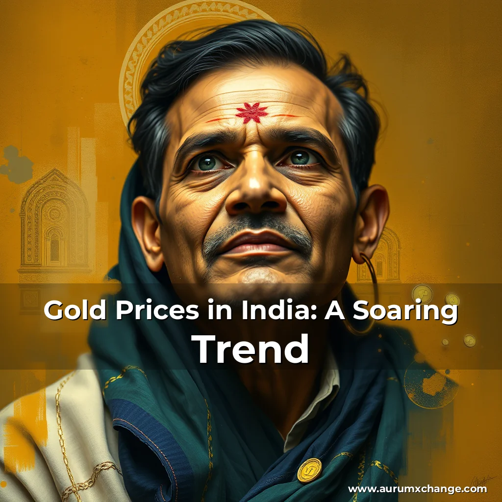 Artistic representation for Gold Prices in India: A Soaring Trend