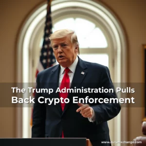Artistic representation for The Trump Administration Pulls Back Crypto Enforcement