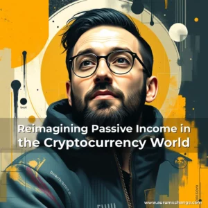 Artistic representation for Reimagining Passive Income in the Cryptocurrency World