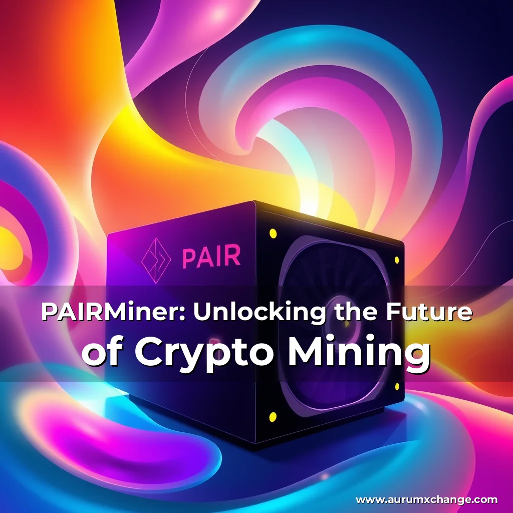 Artistic representation for PAIRMiner: Unlocking the Future of Crypto Mining