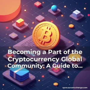 Artistic representation for Becoming a Part of the Cryptocurrency Global Community: A Guide to Understanding Bitcoin and Beyond