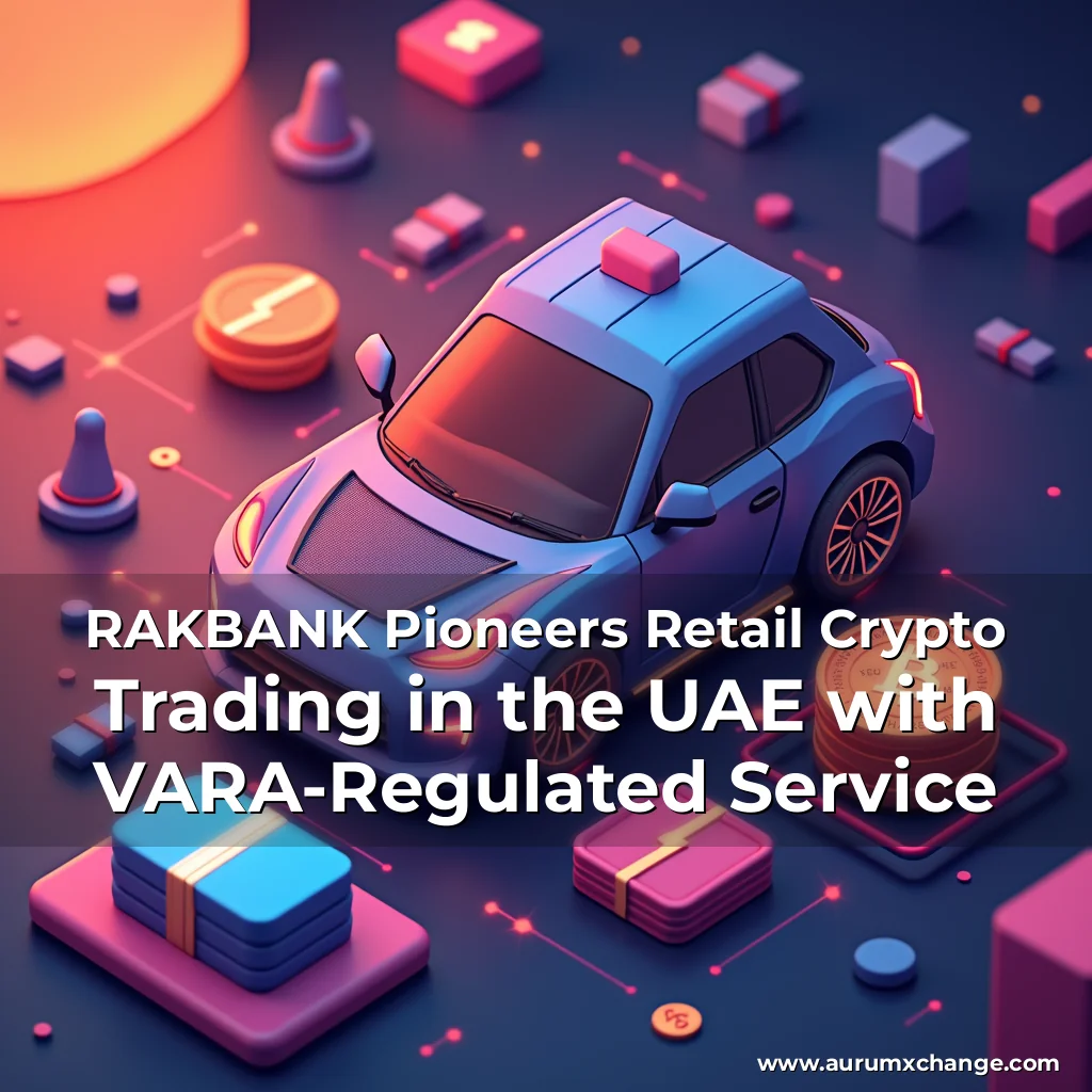 Artistic representation for RAKBANK Pioneers Retail Crypto Trading in the UAE with VARA-Regulated Service