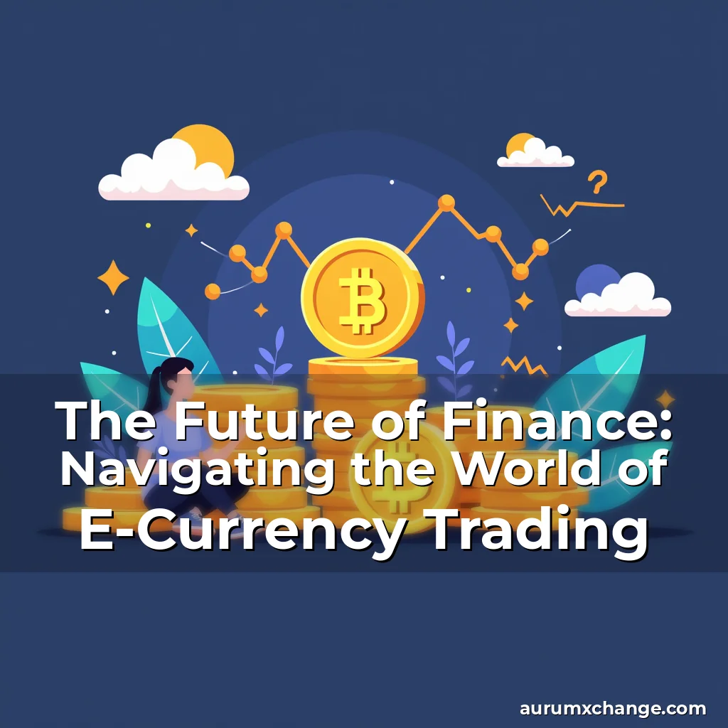 Artistic representation for The Future of Finance: Navigating the World of E-Currency Trading