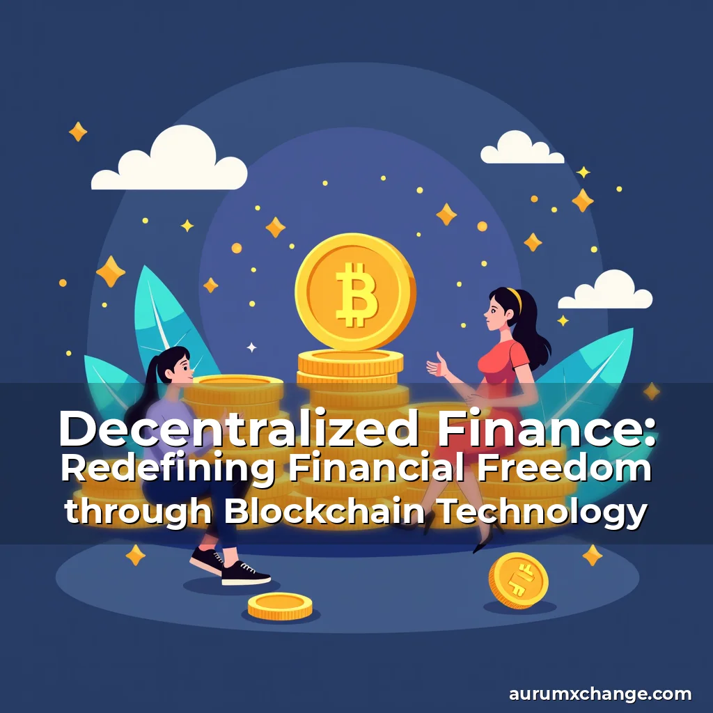 Artistic representation for Decentralized Finance: Redefining Financial Freedom through Blockchain Technology