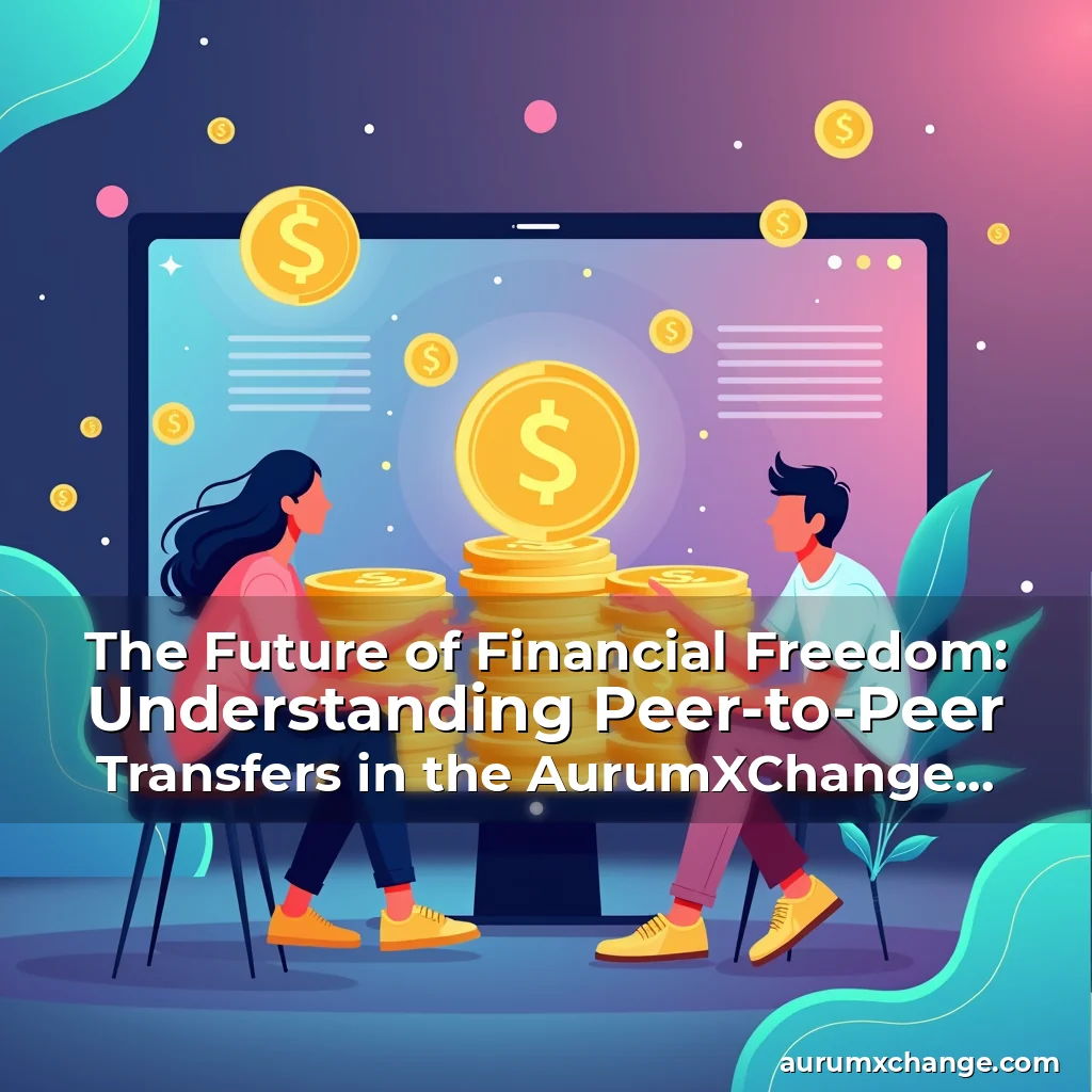 Artistic representation for The Future of Financial Freedom: Understanding Peer-to-Peer Transfers in the AurumXChange Ecosystem